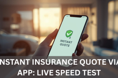 How to Get an Instant Insurance Quote Using an App (2026 Speed Test)