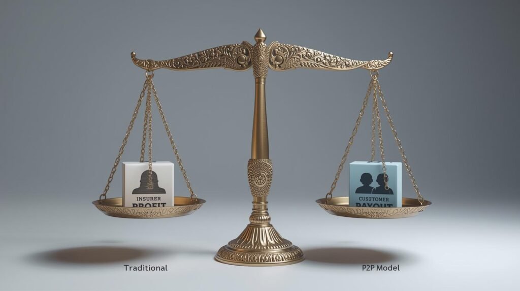 The Main Advantage of P2P Insurance: No More Conflict of Interest