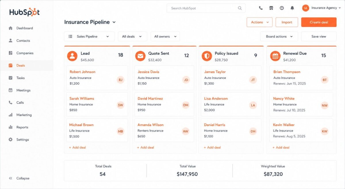 Adapting HubSpot to Insurance